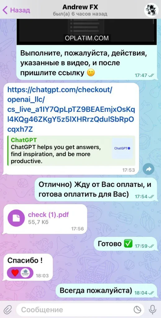 Светлана Орлова Llama 3.1 Oplatim оплата нейросети ​