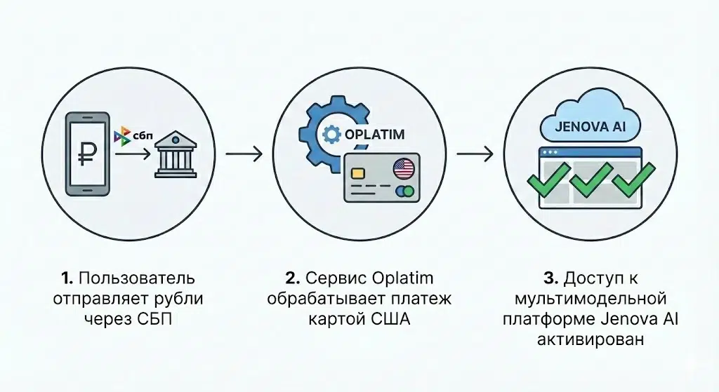 Инструкция по оплате Jenova AI через посредника