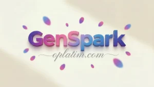 Интерфейс GenSpark AI с успешной активацией подписки Plus из России через сервис Oplatim.com в 2026 году