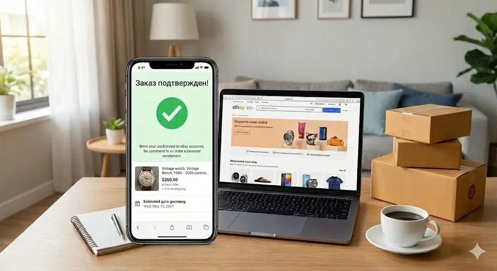 Успешный заказ на eBay