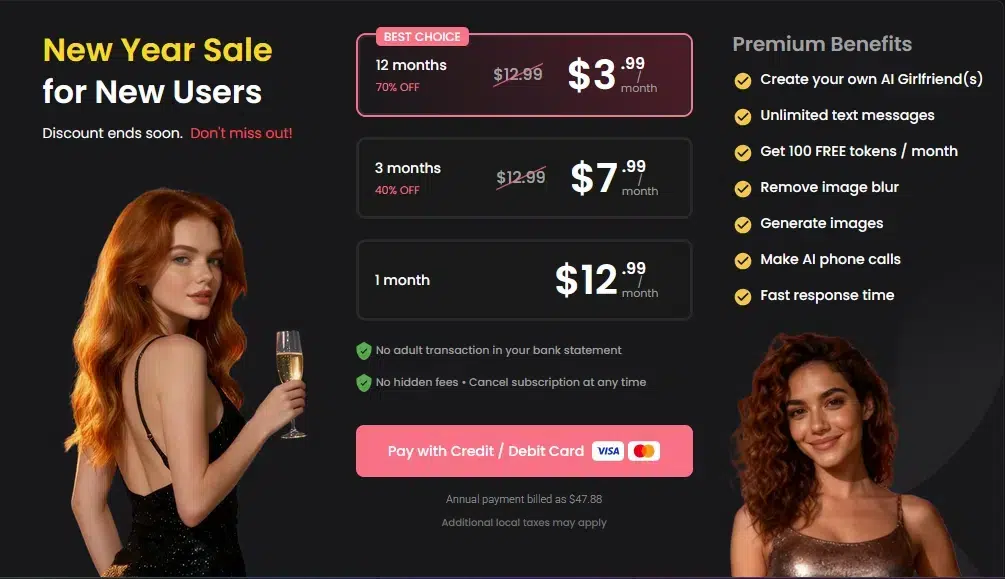 Тарифы Candy AI 2026 Тарифная сетка Candy AI в 2026 году с описанием Premium функций для пользователей из России