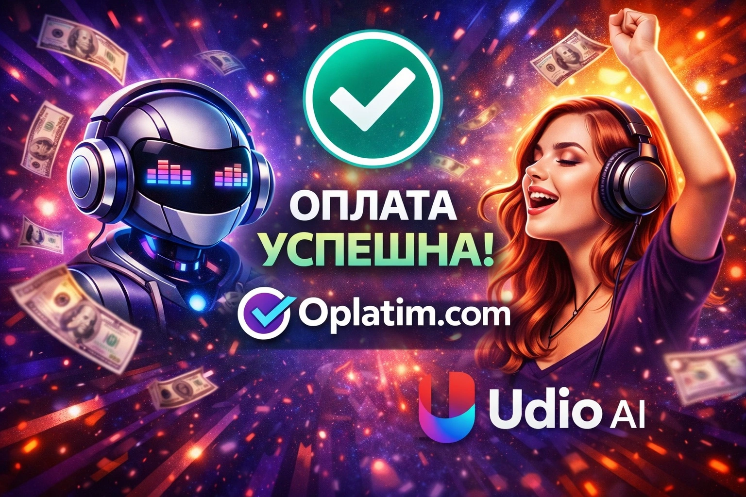 Успешная подписка Udio Ai