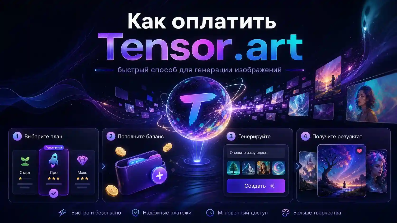 как оплатить tensor.art