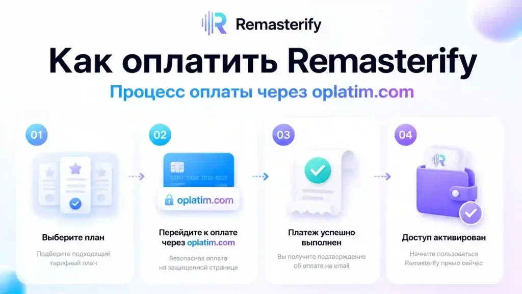 Оплата Remasterify через посредника