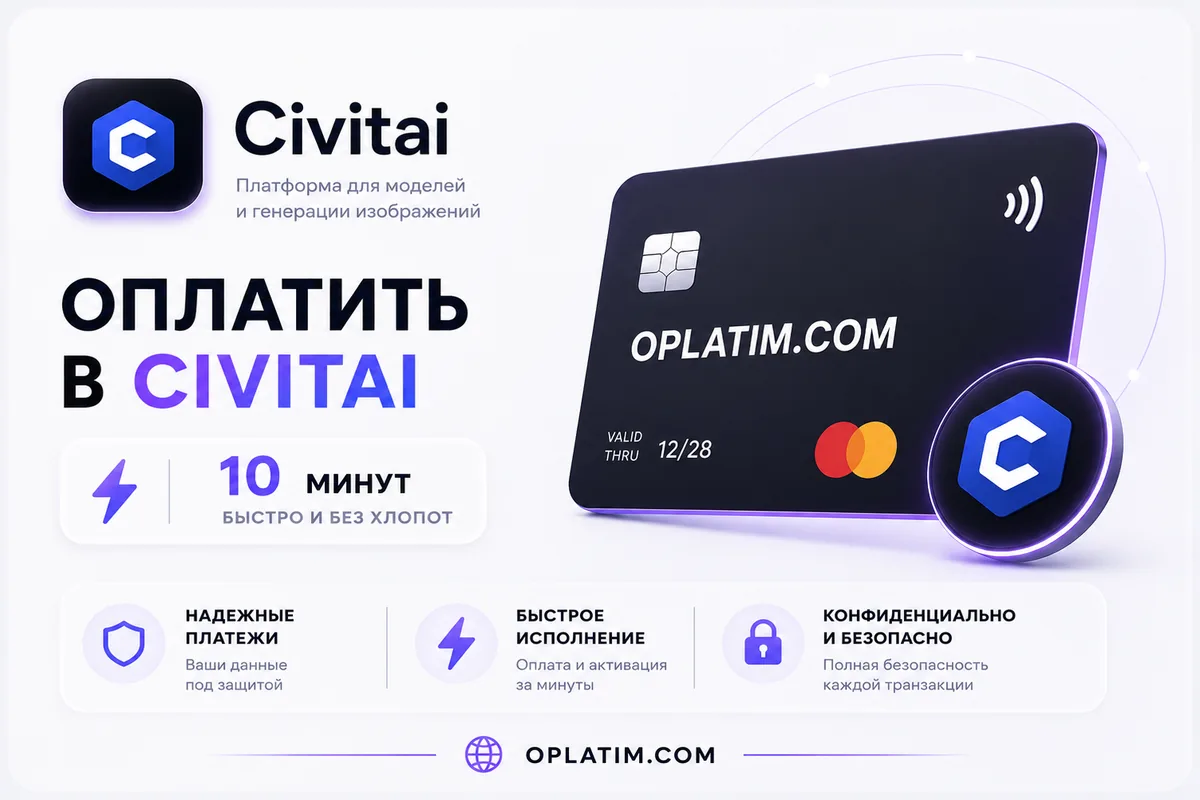 Оплатить подписку Civitai из России картой МИР