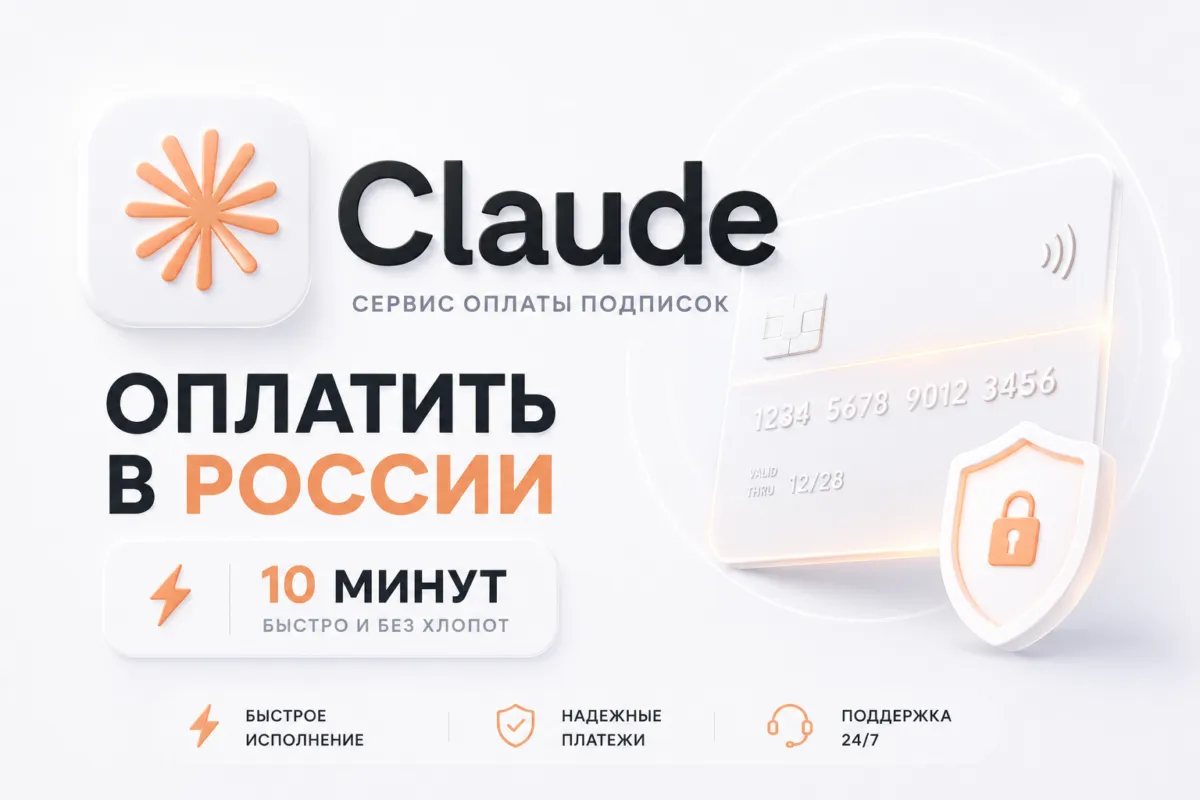 Подписка Claude в России, оплата из РФ за 10 минут